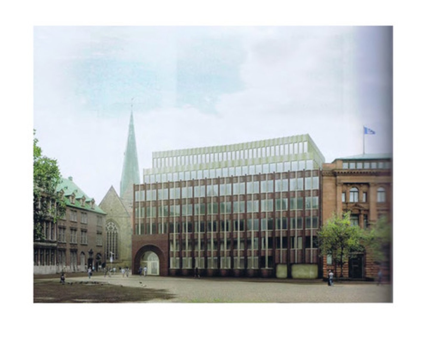 <p>INLEIDING + METSELWERK</p><p>- massief gebouw (betrouwbaarheid = geld veilig)</p><p>- ingang links, tongewelf (centraal zou monumentaal gevoel geven) asymmetrie belangrijk (minder statisch)</p>