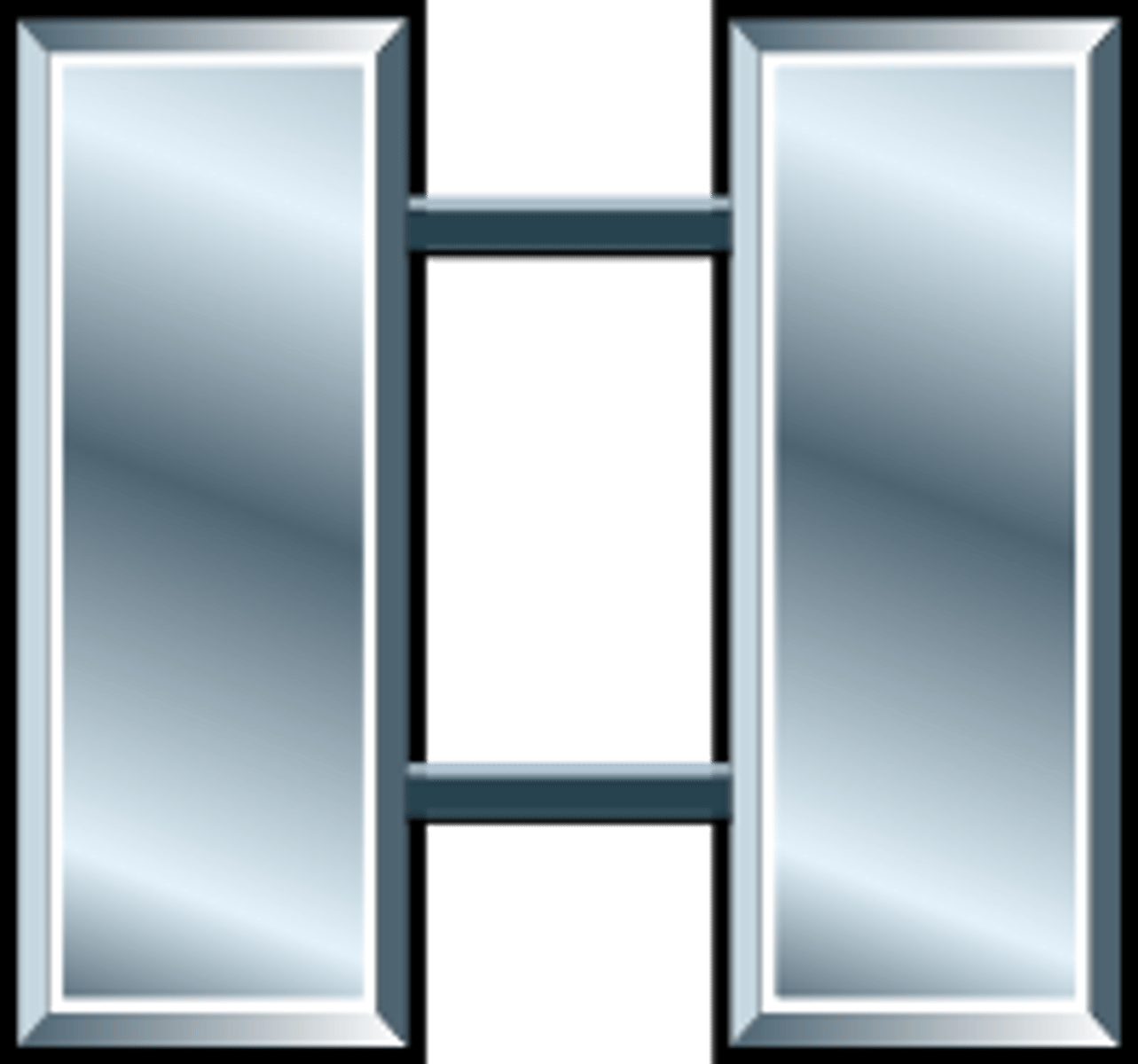 <p><span><span>Captain - Two silver bars connected</span></span></p>