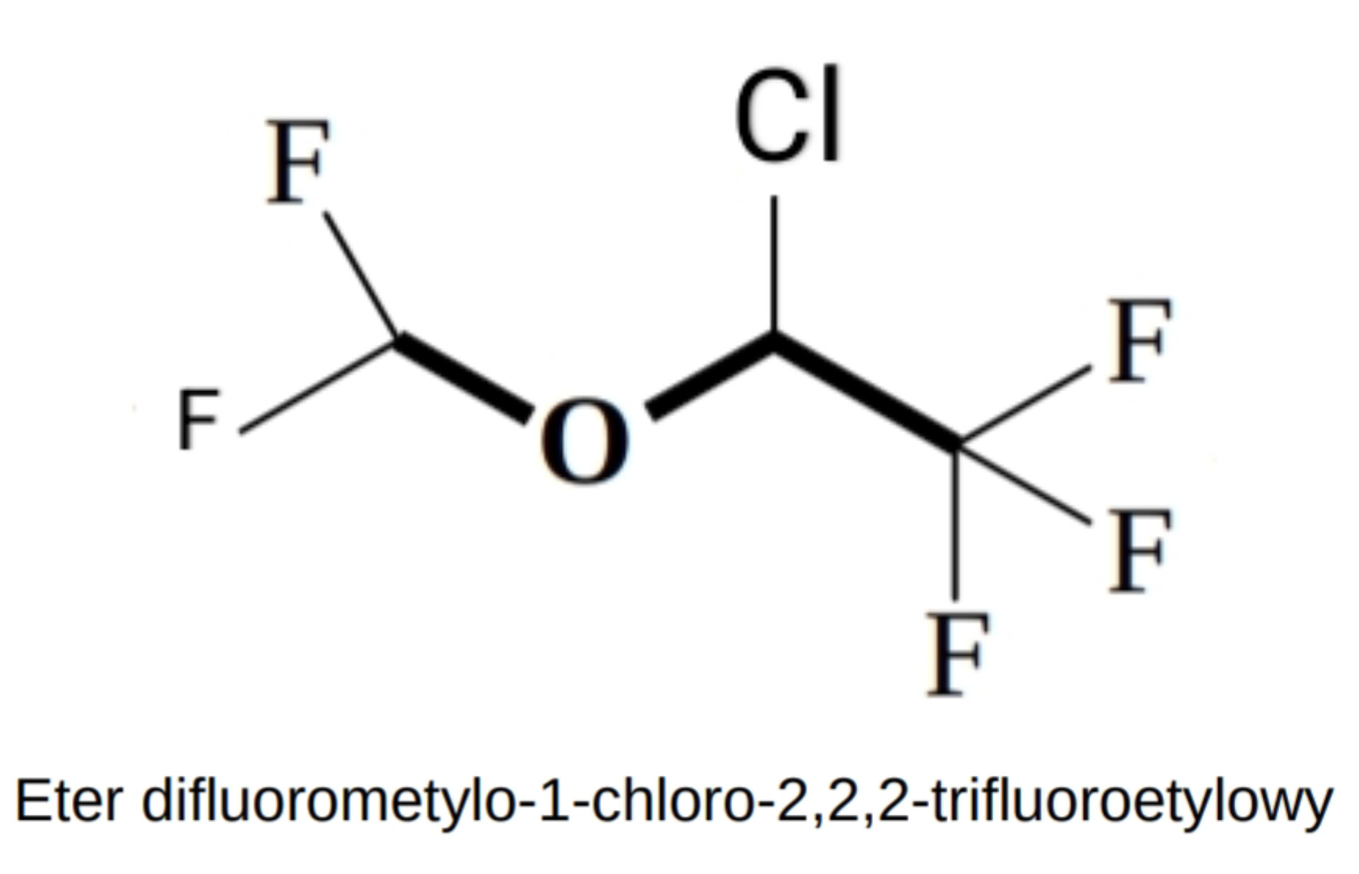 <p>znieczulający, wziewne środki anestetyczne</p><p class="has-focus">nieselektywny! nasila działanie GABA w receptorze GABA-A</p><p class="has-focus is-empty">zwiększa czas otwarcia kanałów chlorkowych (Cl⁻)</p><p class="has-focus is-empty">Skutek:</p><p class="has-focus is-empty">hiperpolaryzacja neuronów, hamowanie czynności ośrodkowego układu nerwowego</p>