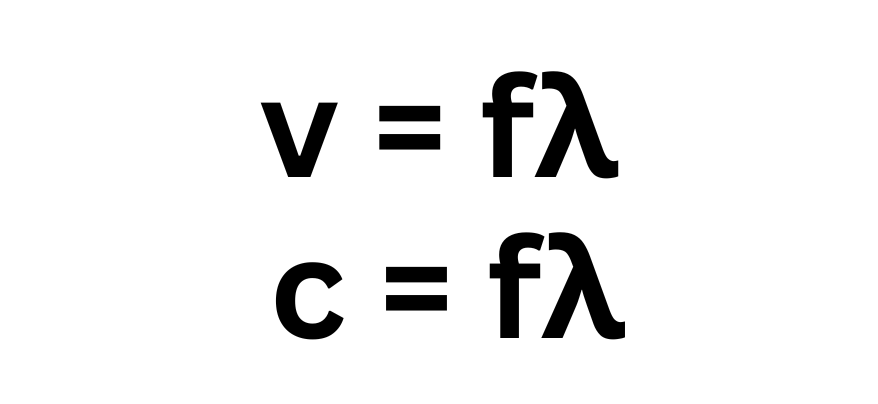 <p><span style="color: rgb(0, 0, 0);"><span>Label this Formula</span></span></p><p><span style="color: rgb(0, 0, 0);"><em><span>Velocity of a wave</span></em></span></p>
