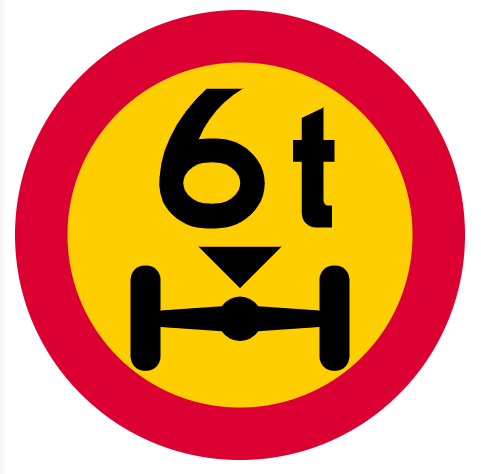 <p><span>Högsta tillåtna axeltryck anges på märket.</span></p>