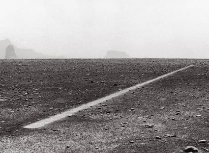 <p>“Walking a Line in Peru” Richard Long, 1971</p>
