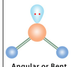 <p>3 electron domains; 1 lone pair </p>