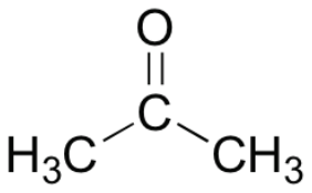 <p><span>This is the </span><span style="color: mediumseagreen"><strong>[keto or enol]</strong></span><span> form of acetone</span></p>