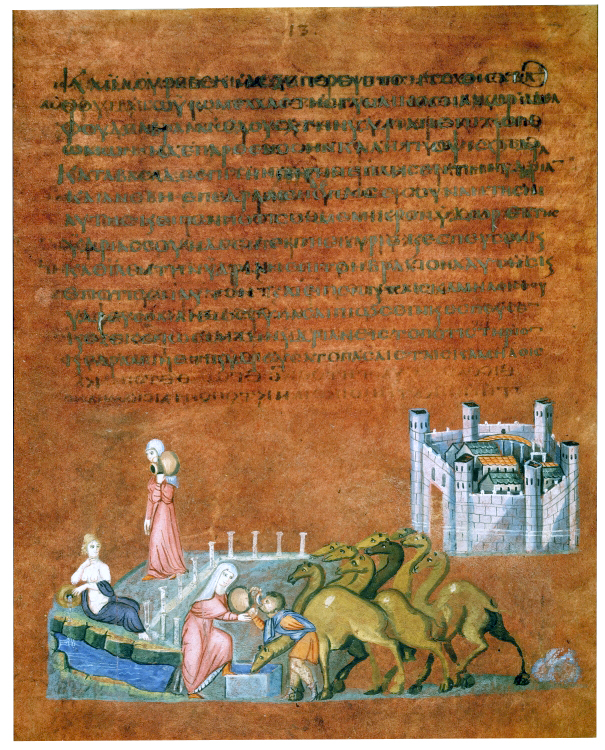 <p>Vienna Genesis</p><ul><li><p>Rebecca and Eliezer at the Well</p></li><li><p>Jacob Wrestling the Angel</p></li></ul><p></p>