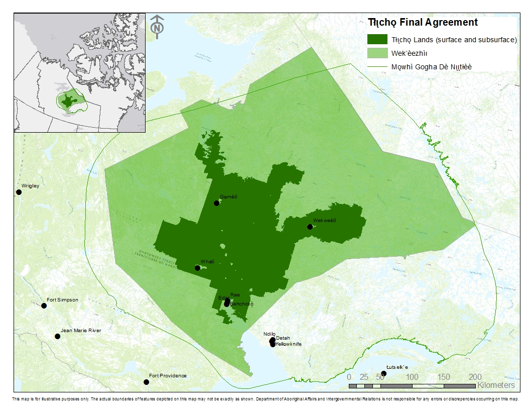 <p>What is the Tłı̨chǫ Agreement (2005)?</p>