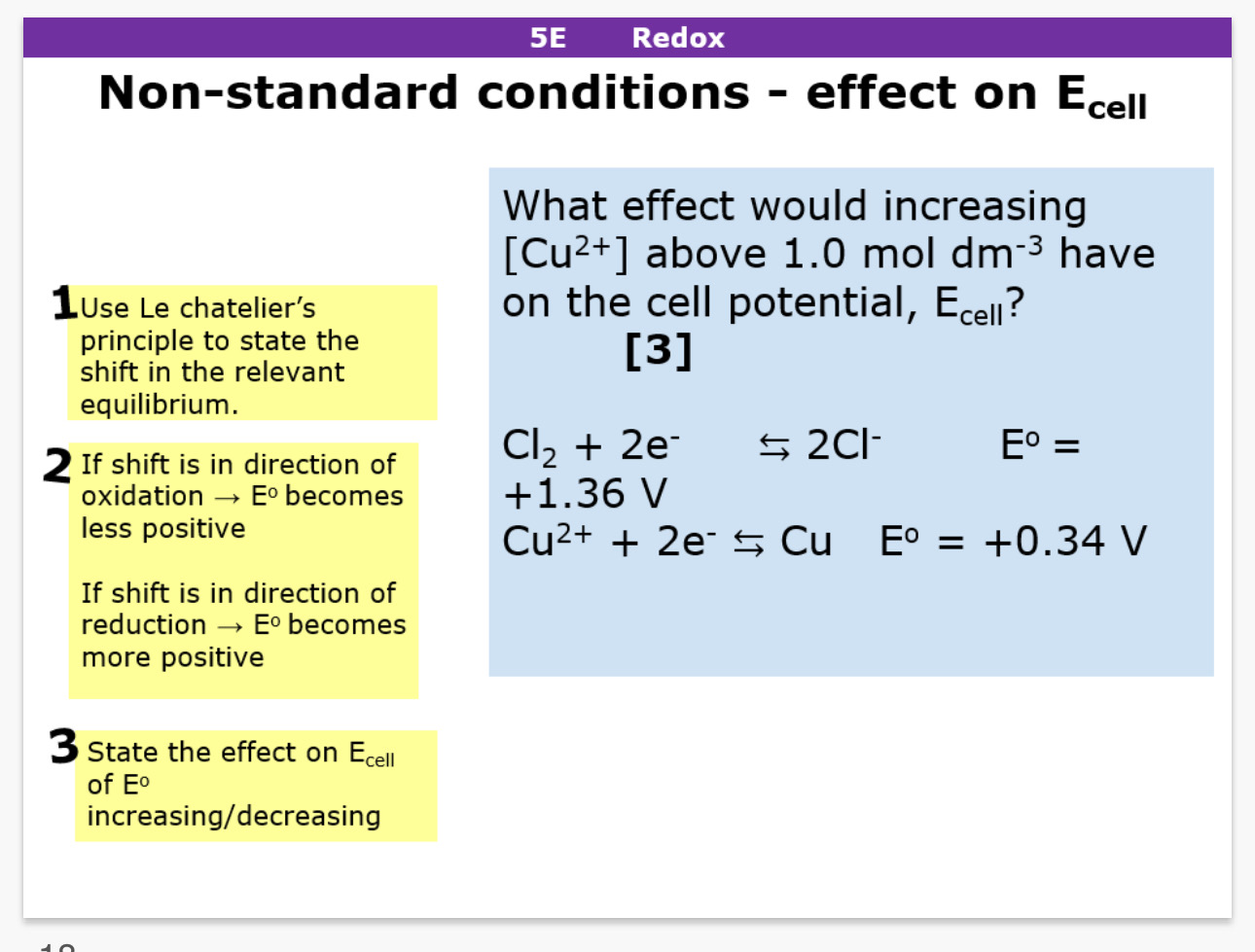 <p>How to answer questions on the effect of E cells</p>