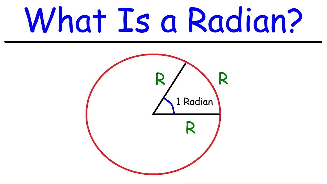 <p>the size of the angle formed at the center of the circle when the arc length is equal to the radius of the circle</p>