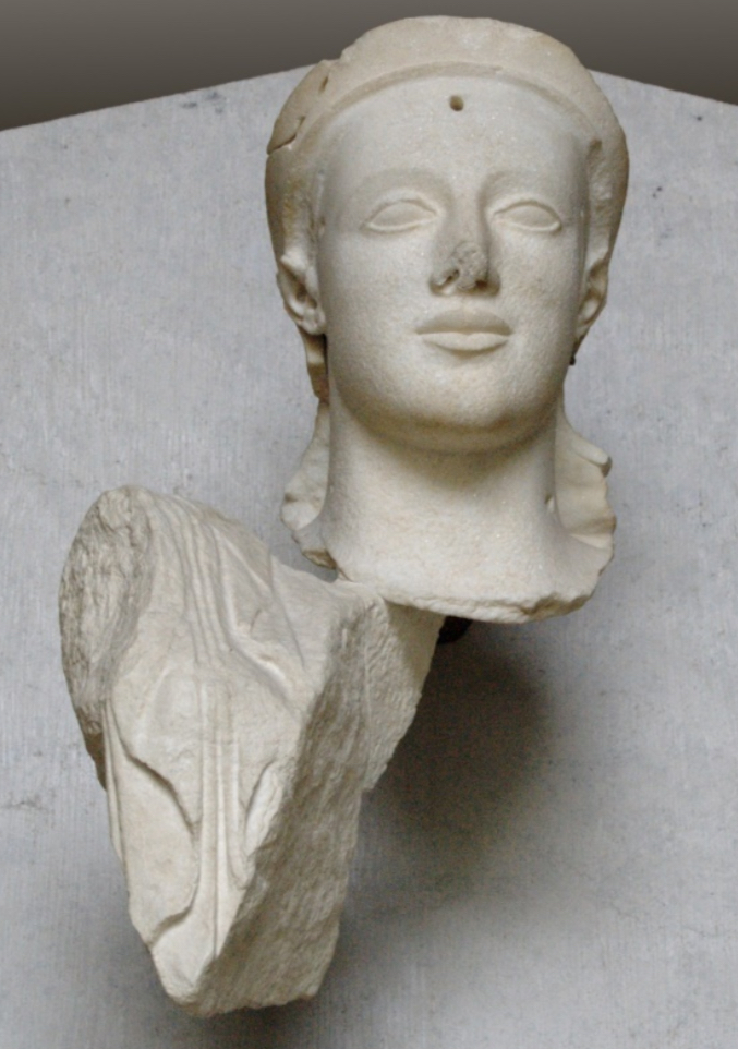 <p>How is detail created in the figure of Athene on the East pediment? How is she typical to the early classical period?</p>
