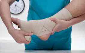 <p>To sprain</p>