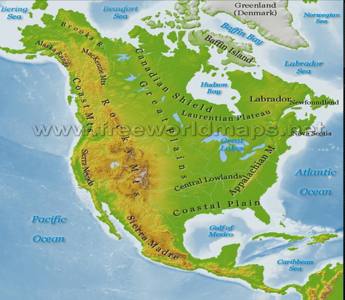 <p>Physical map </p>