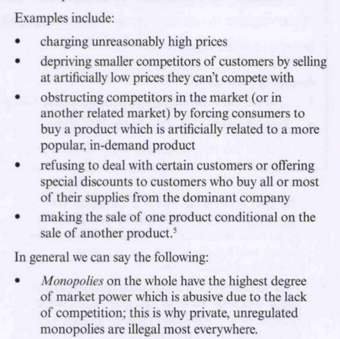 <p> abuse of market</p><p>power, also known as anti-competitive practices, refers</p><p>to situations where firms engage in activities that result</p><p>in reduced competition. </p>