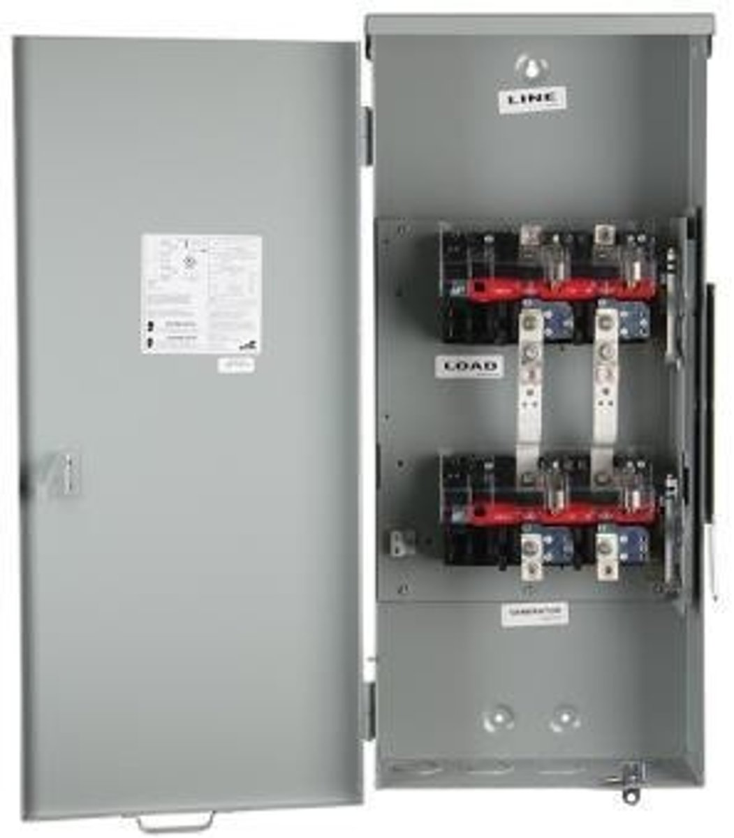 <p>Transfer switch.</p>