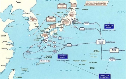 <p>Allied plan for the invasion of Japan</p>