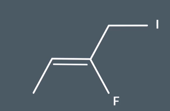 <p>E and Z isomerism with 3 substituents</p><p><span>Is this an e or z isomer&nbsp;</span></p><p><br></p><p></p>