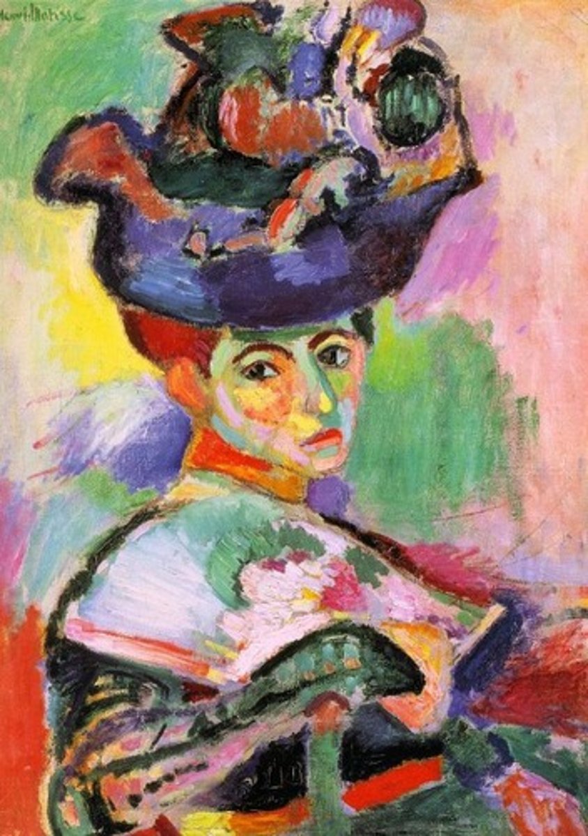 <p>the striking use of bold, vivid color</p>