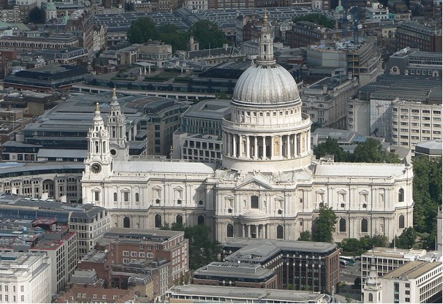 <p> <span><em>Christopher Wren designed this late-17th century building that features a dome within a dome.</em></span></p>