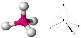 <p>4 electron domain and its 109.5 degrees</p>