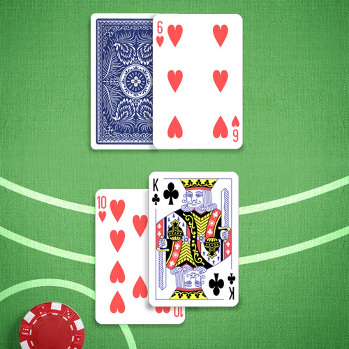 <p>You: 10,10</p><p>Dealer's Upcard: 6</p>