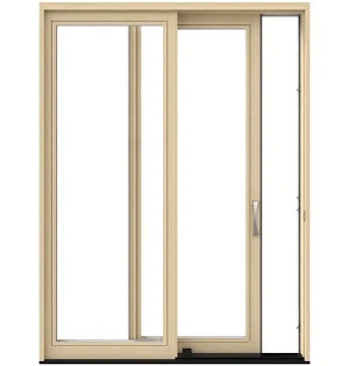 <p>A door that operates or moves by sliding on a rack</p>