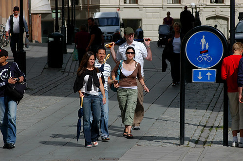 a pedestrian area
