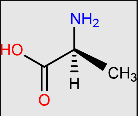 <p><span>CH3-CH(NH2)-COOH</span></p>