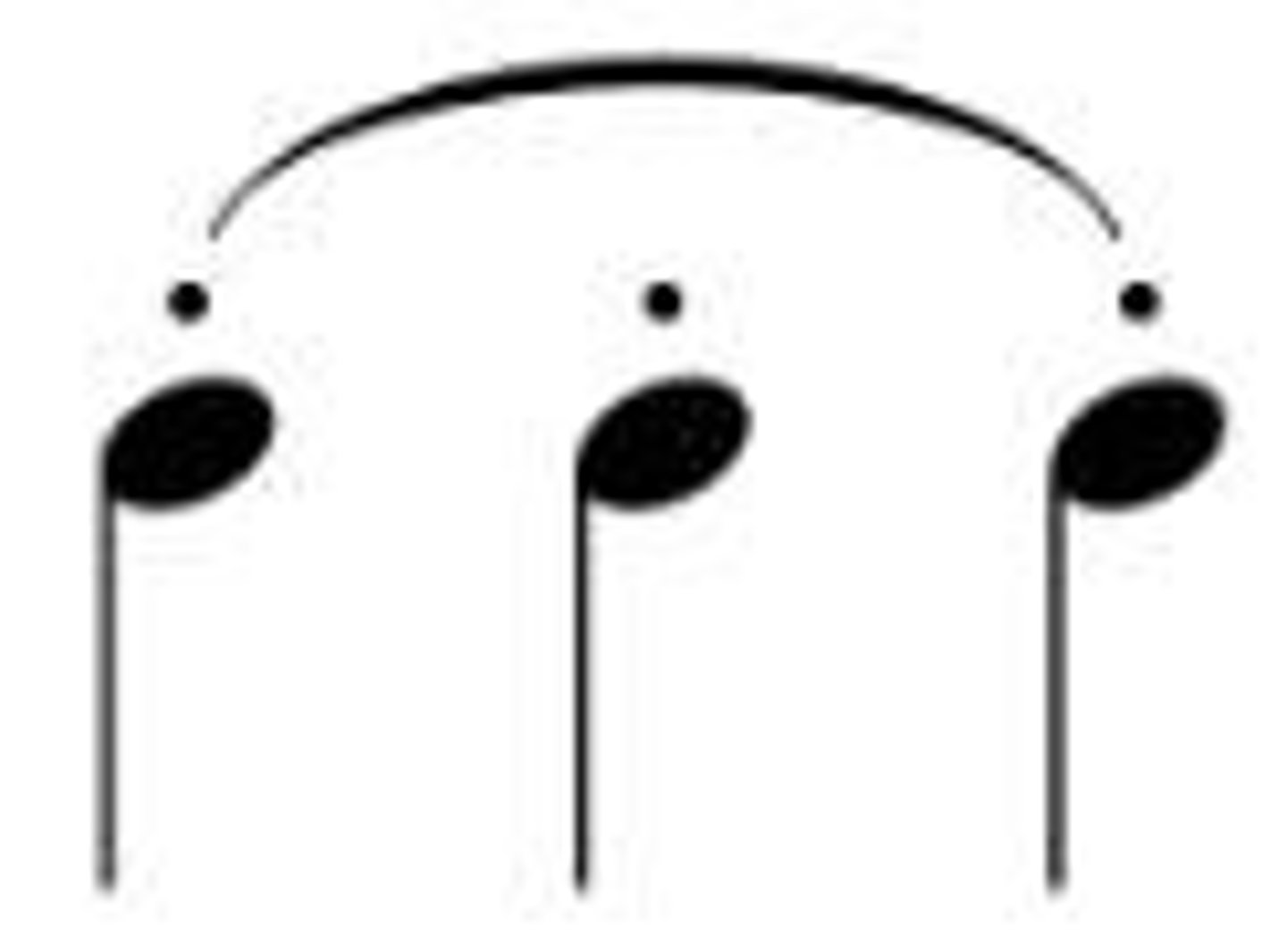 <p>slightly separated</p>