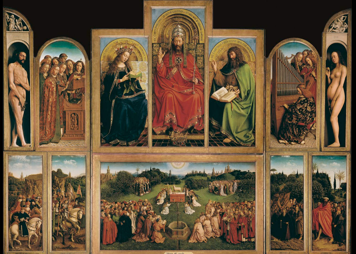 <p>Jan and Hubert(?) van Eyck</p><p>15th Century Northern Europe </p><p>Oil on panel </p>