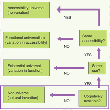 Cognitive tool found in all cultures that serves the same function(s)

E.g., costly punishments