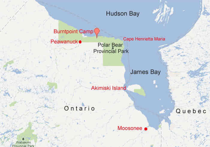 <p>Kanada, północ Ontario</p><p>Mała turystyka</p><p>Można dostać się helikopterem</p><p>Samotne wędrówki nielicznych grup</p>