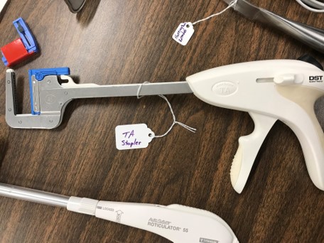 <p>Thoracic/ abdominal resection and transection. B-shaped staples, provide hemostasis, but is non-crushing to prevent tissue necrosis. Cartilage come in lengths of 30, 55, &amp; 90 mm/ different colors.</p>
