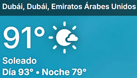 <p>¿Cuál es la temperatura?</p>
