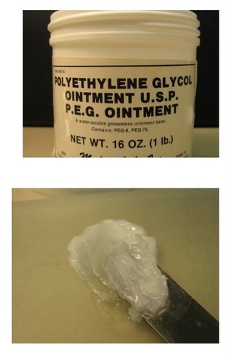 <p>- NO oleaginous components, "greaseless"</p><p>- completely water washable</p>