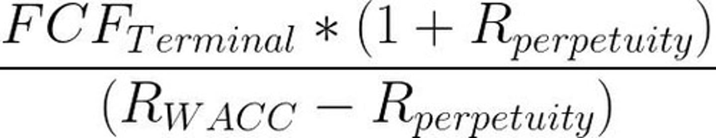 <p>The estimated value of a business or asset beyond a short-term forecast, typically 5 to 10 years.</p>