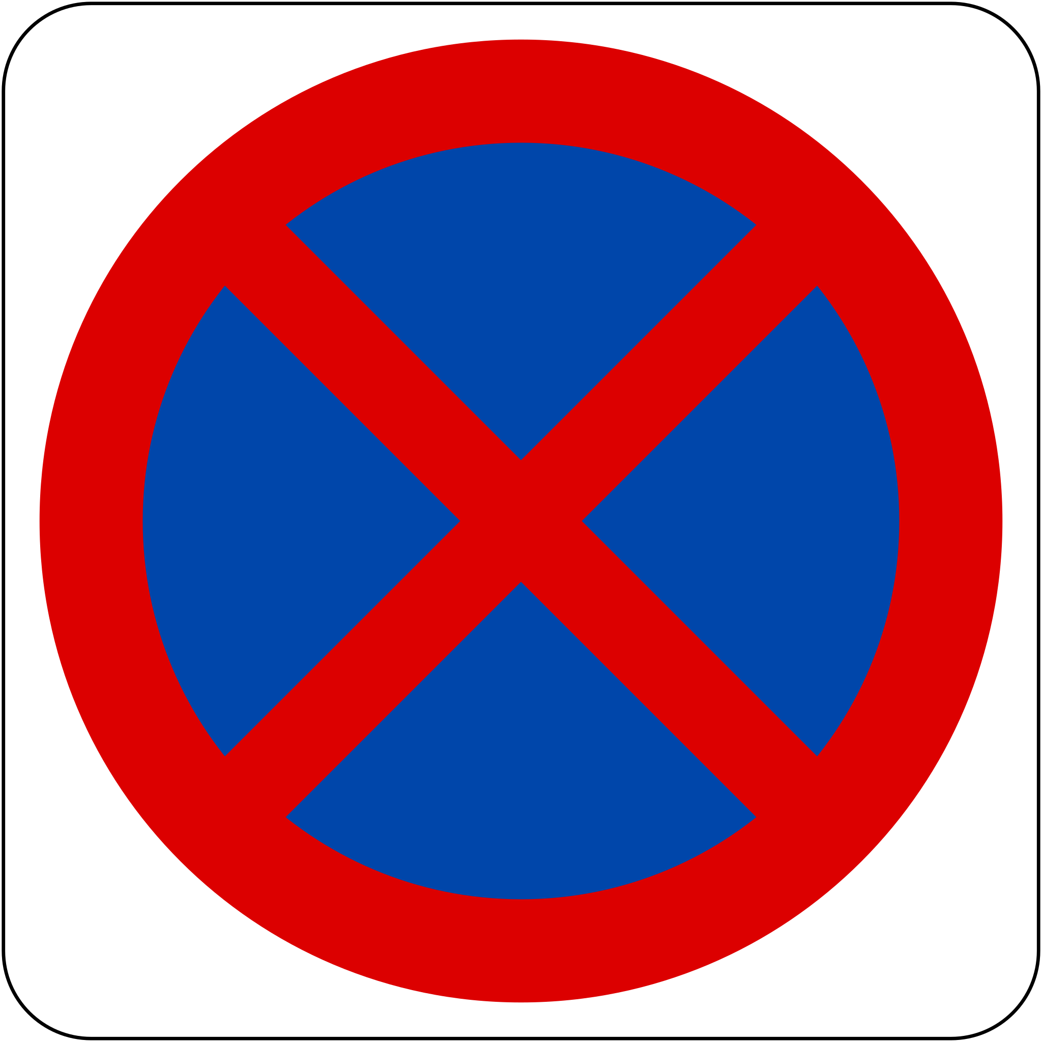 <p><strong>Prohibits “stopping” of all vehicles at all times.</strong></p>