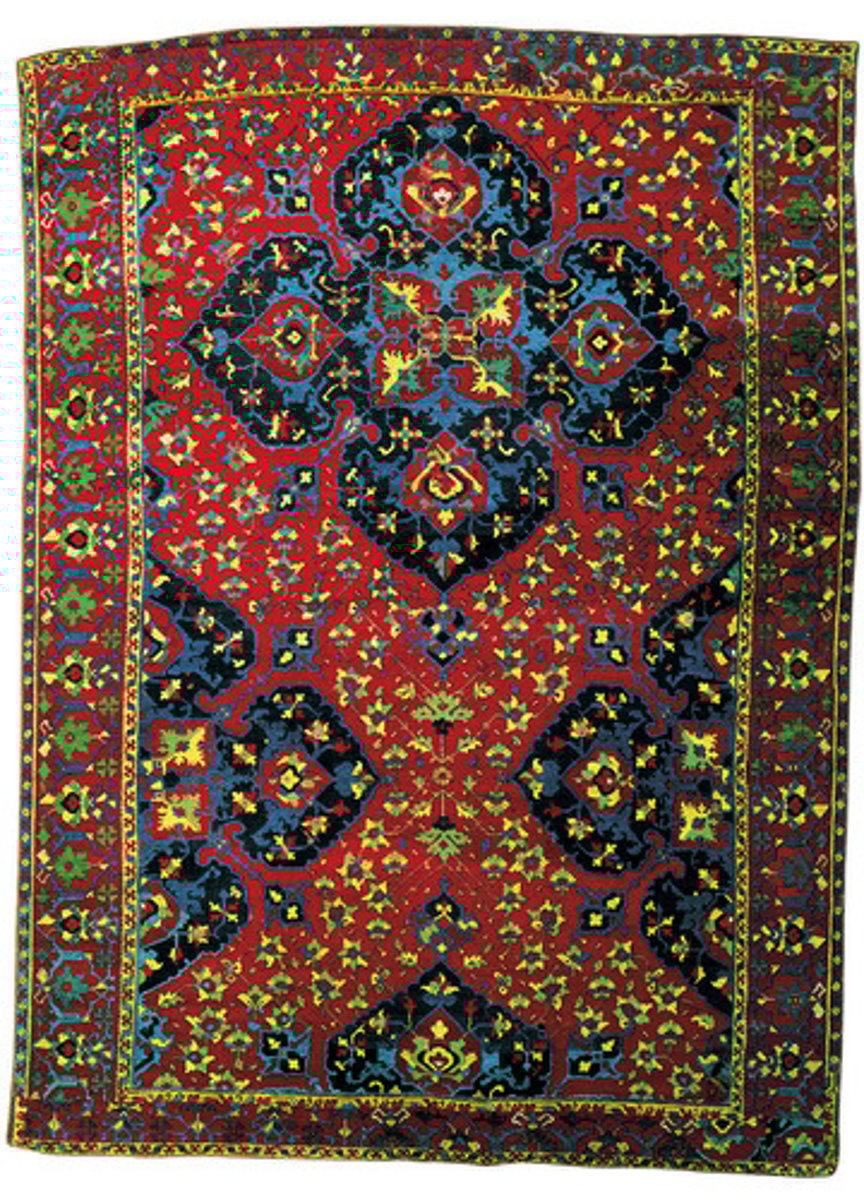 <p>- based on Turkish knot weaving</p><p>- inspired by Ottoman carpets</p>