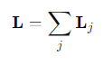 <p>By summing the angular momenta of all particles in the body</p>