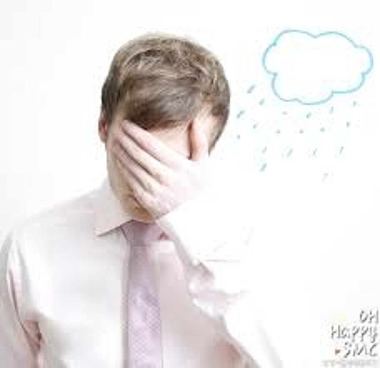 <p>(yùmèn)- gloomy; unhappy</p>