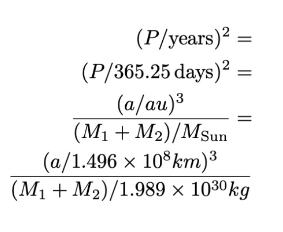 <p>Yes, Newton’s generalization of Kepler’s 3rd shows sum of masses of a binary system, to its orbital period, to the length of its semi-major axis. </p><p></p><p>Visual binary stars: You can find the orbital period by watching over time and ratio of masses by seeing which star is further from center of mass (more massive stars=closer to center of mass)</p><p>Spectrscopic binary Stars: More massive star has less movement on graph.</p>