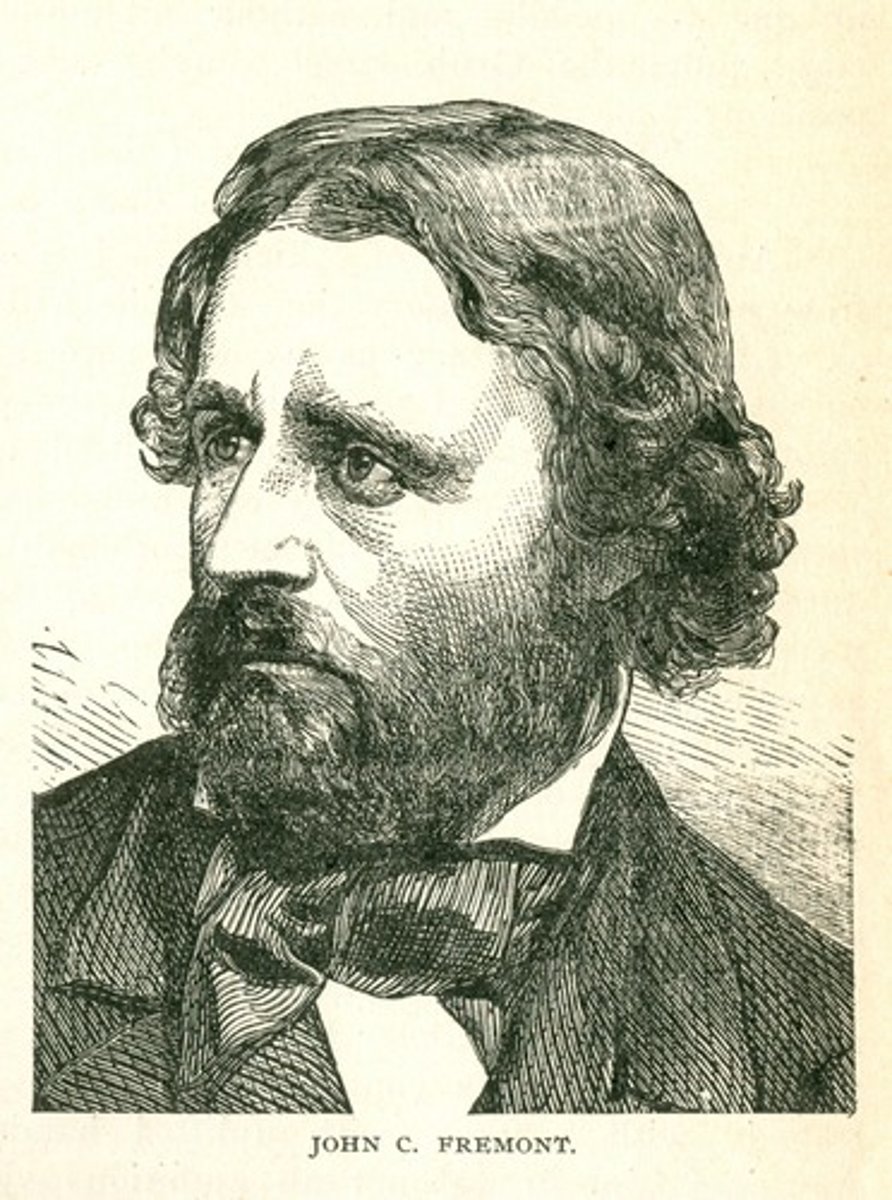 <p>Explorer who helped overthrow the Mexican government in California after the outbreak of war with Mexico. He later ran for president as the Republican nominee in 1856 but lost the election to Democratic candidate James Buchanan.</p>