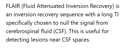 <p>A. FLAIR</p>
