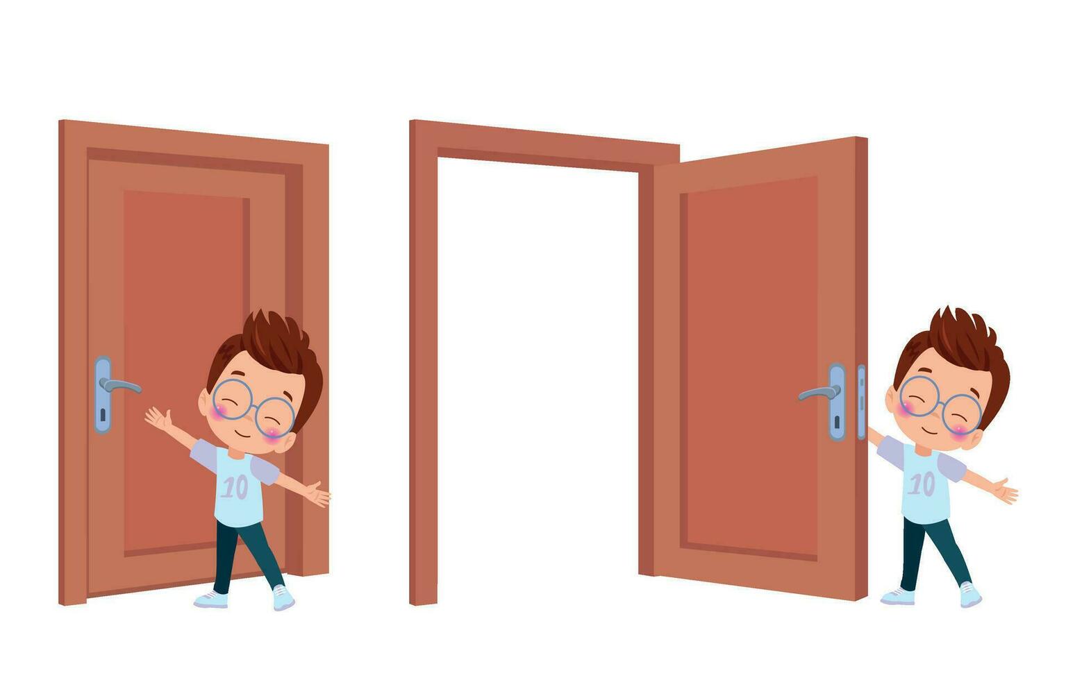 <p><strong>Open the Door Carefully</strong></p><p>Open the classroom door gently and only from the inside.</p>