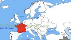 <p>What country is highlighted in the picture?</p>