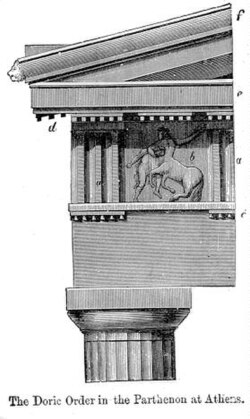 <p><span style="font-family: &quot;Helvetica Neue&quot;, sans-serif;">The classical architectural order that the Parthenon columns belong to are the Doric order. </span></p>