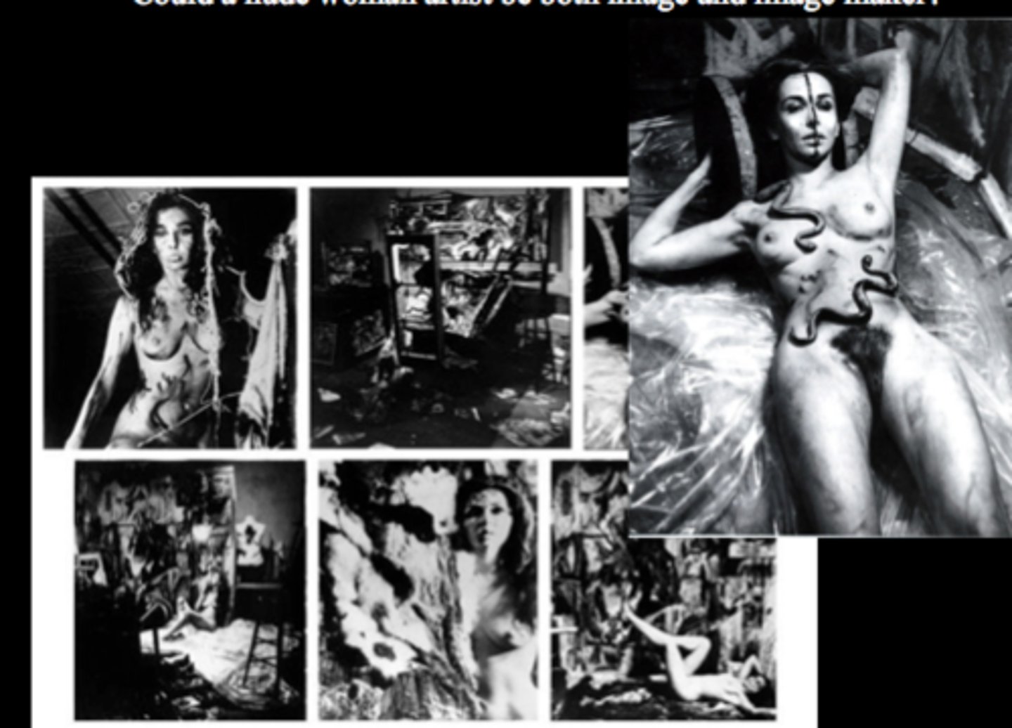 <p>Carolee Schneemann, Eye Body, 1963</p>