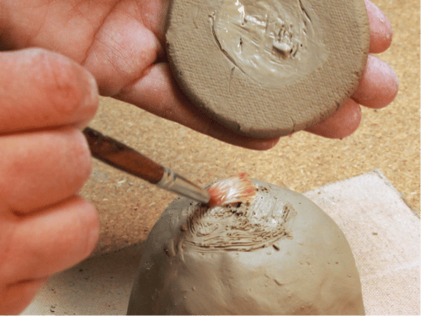 <p>really watereddown wet clay</p>