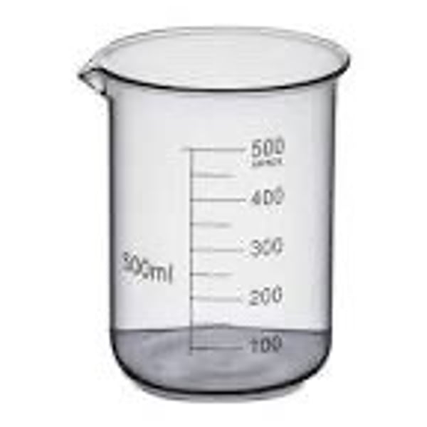 <p>a lipped cylindrical glass container for laboratory use.</p>