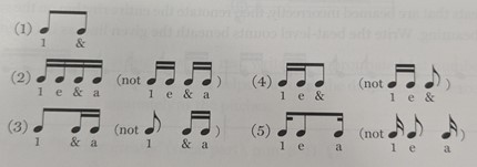<p>We group them by showing the main beat beat</p>