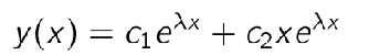 <p>2 equal e powers, one with added x</p>