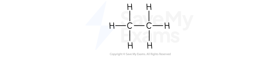 <p>Molecular formula: C2H6</p><p>Structural formula: CH3 CH3</p>